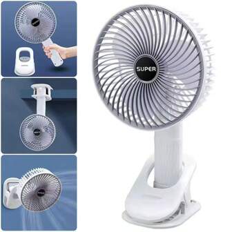 Multifunctional Portable Desktop Clip Fan Summer 800mAh Cordless Handheld Fan 3 Speed Silent Personal Fan Ventilator Cooler