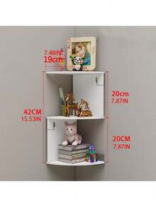 1 件创意多层壁挂式收纳架，适用于客厅、卧室装饰，无需钻孔