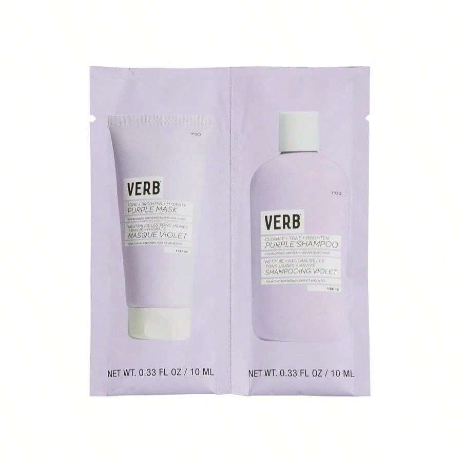 VERB Purple Shampoo - Vegan Toning Shampoo For Blonde, Grey And Silver Hair - Free Of Harmful Sulfates And Paraben - Purple Color Corrector To Reduce Yellow Brassy Tones