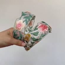 1/2/3件装女士优雅百搭刺绣花朵发带，适合日常佩戴，居家、学校、海滩、工作、派对、节日、生日、返校、新年、情人节、母亲节、婚礼、音乐节、毕业典礼等场合。 - 多色 - 查看 17