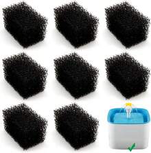 8 Pack Replacement Pre-Filter Sponges For 84oz/2.5L Automatic Cat Water Fountain - 1 - View 1