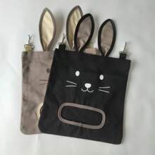 新款兔子干草喂食袋，悬挂式干草架喂食袋，大容量防刮干草架，适用于豚鼠 - 彩色 - 查看 6