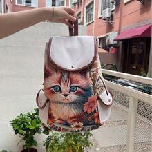 Women Fashion Backpacks, School Backpack - 貓咪 - 查看 2