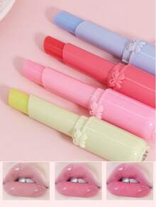 1pc Women's Fruity Lipstick, Moisturizing And Water Locking, Deep Moisturizing, Rich And Colorful Lipstick, Suitable For Carrying Outside - Blue - View 4
