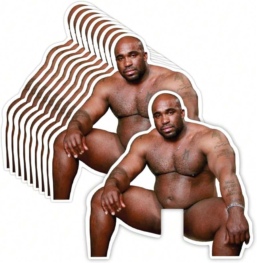 GRITKULTURE Funny Barry Wood Light Switch Decal Sticker 10 Pack For Wall Mural Prank And Decoration Waterproof Vinyl Joking Wall Stickers For Living Room, Car, Computer, Bumper - 棕色 - 查看 1