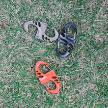 Tactical Outdoor Equipment, Plastic Steel Lightweight Hollow S-Shaped Buckle 8-Shaped Buckle, Mountaineering Backpack Quick Hanging Mountaineering Buckle Keychain