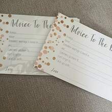 8pcs/Pack Bachelorette Party Game Cards, Bridal Shower Advice Cards, Bachelorette Party Supplies, Party Favors, Bachelorette Party Game, Bachelorette Party Gifts, Bride, Polka Dots - Multicolor - View 4