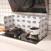 1/2 piezas, Protector contra salpicaduras de aceite de cocina, Protector contra salpicaduras de la estufa resistente a altas temperaturas para cocinar y freír, Suministros de cocina, Utensilios de cocina