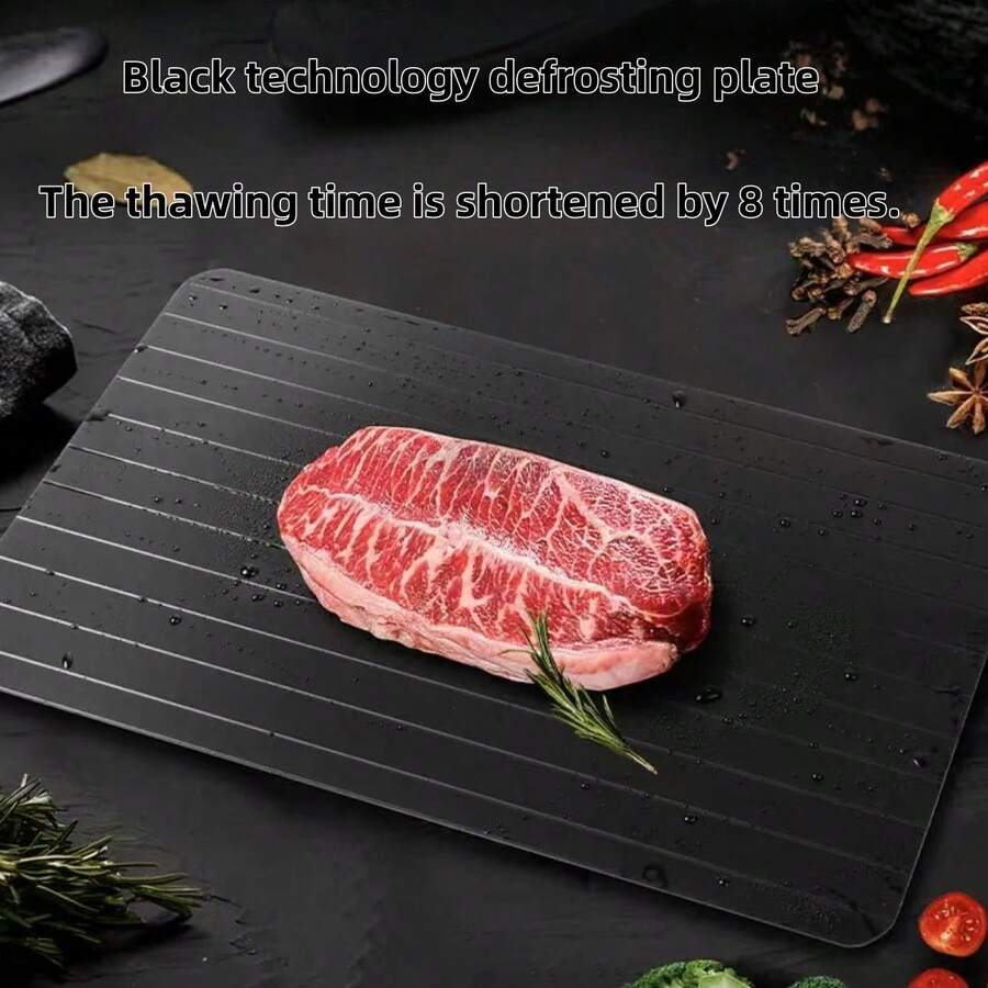 Aluminium Alloy Rapid Defrosting Tray, Household & Commercial Kitchen Meat, Seafood Defrosting Plate - Multicolor - View 1