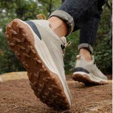 徒步鞋户外休闲透气运动鞋防滑徒步鞋 - 卡其色 - 查看 3