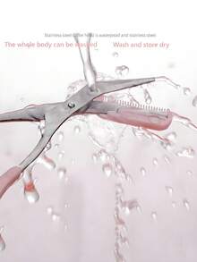 全新 Bent Moon 眉毛修剪工具套装，含眉梳和修剪器，眉毛剪刀，微距剃须刀，完美的眉毛修剪工具，更好地控制长度，修剪眉毛，家庭美容小工具，带迷你梳子的脱毛剪刀，面部脱毛，修剪器，美发用品，耐磨 - 彩色 - 查看 9