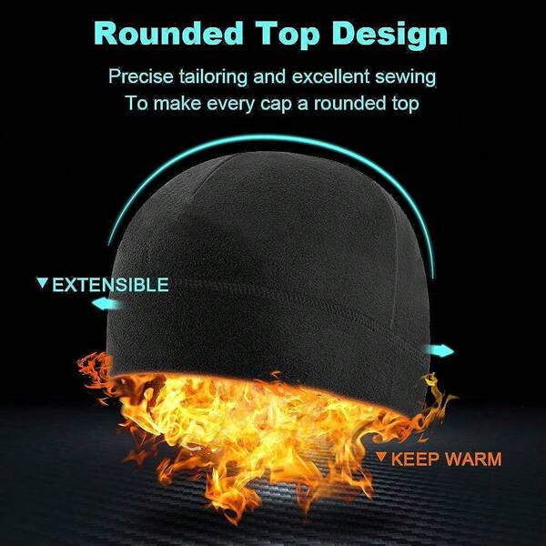 1 Pieces Winter Watch Skull Cap Men Warm Polar Fleece Beanie Hat Thick Windproof Unisex For Outdoor Exercising Helmet Liner
