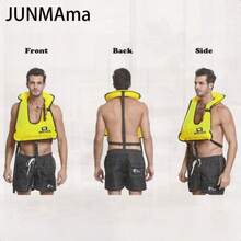 WACOOL Iatable Snorkel Diving Swimming Scuba Vest Jacket Large Buoyancy Up To 220 Lbs For Adult Youth - NeonGreen - View 5