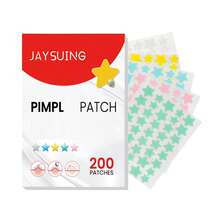 JAYSUING 200pcs Star & Heart-Shaped Hydrocolloid Patches - Fragrance-Free, Alcohol-Free, 24H Invisible  Dots For All Light Beige Types, Emergency Use, Assorted Colors - Red - View 5