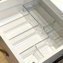 1/4/8PCS Transparent Plastic Cosmetic Storage Box, Stackable Drawer Partition, Used For Cosmetics, Office Supplies And Desktop Storage, Easy To Assemble, Freely Combined Desktop Organizer, Fashion Storage Solution, Durable Plastic Materials, Cosmetics Organizer, Bedroom Bathroom Accessories, Back-To-School Supplies, Holiday Gifts.