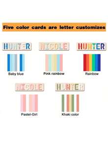 Customized Personalized Name Puzzle Board, Christmas Gift, Name Puzzle, First Birthday Gift, Unique Name Puzzle Board, Baby Boy Or Girl Early Education Toy, 3D Letter Puzzle Toy, Customized Baby Name - Multicolor - View 6