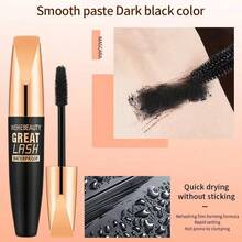 3-Piece Mascara Set: Plump, Curled, Slender, Thick, Waterproof, Non-Smudging, Long-Lasting 4D Mascara Eye Makeup Set - 黑色 - 查看 4