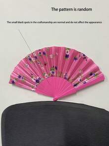 一把古典古风的扇子也好，一把折扇也好，一把汉服舞扇也好，都是装扮的最佳礼物。（全手工制作，展开有少许痕迹属正常现象。）不影响使用。 - 彩色 - 查看 6