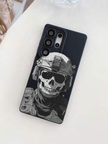 1 件创意宇航员骷髅黑眼防震 TPU 材质手机壳，可作为节日礼物，兼容三星、Nothing、Pixel、INFINIX、Redmi 系列手机，防水防摔防刮 - 彩色 - 查看 2