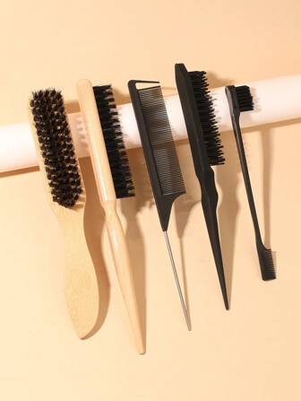 5pcs Piece Luxury Hair Brush And Comb Set Unisex Beater Brush Tip Tail Brush Two-Headed Eyebrow Brush Beard Comb Hair Brush Oil Brush Broken Hair Cleaning Brush,Back To School,Travel Holiday Essentials,Hair Accessories For Women,Brush,Hair Brushes,Edge Brush,Brush Hair,Hair Comb,Comb Hair,Detangling Brush,Ball Brush,Mini Hair Brush,Hair Brush Set,Wooden Comb, Comb, Slick Back Brush, Hairbrush, Edge Brush, Brush Hair, Hair Comb, Hair Brush Set, Comb Hair, Mini Hair Brush, Detangling Brush,Hair Products, Hair Tools, Hair Stuff, Hair Care, Curly Hair Brush, Barber, Barber Accessories, Hairdressing Equipment,Travel Essentials,Travel Essential,Hairstyle,Hairdressing,Hair Brush,Slick Back Brush,Styling Brush,Curly Hair Brush,Edge Brush,Hair Comb,Brush Hair,Hair Brush Set,Comb Hair,Comb For Curls,Detangling Brush,Hair Brush For Women,Hair,Travel,Hair Products,Hair Tools,Hair Stuff,Barber,Barber Accessories,Barbershop,Hairdressing Equipment