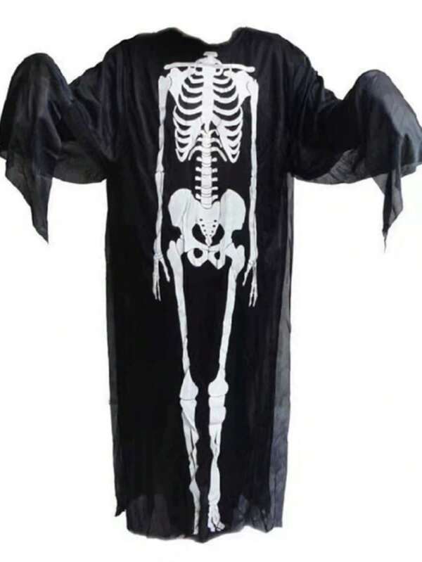 Halloween Costume Skeleton Outfit Masquerade Party Costume Skeleton Gloves Carnival Performance Wear