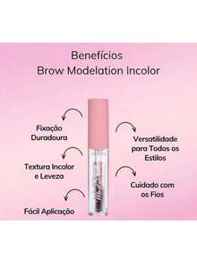 Kit 2 Colorless Eyebrow Gel Melu Ruby Rose Flash - Multicolor - View 4