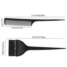 11件套染发工具套装，沙龙专用刷梳套装，一次性手套，染发碗，美发用品 - 多色 - 查看 6