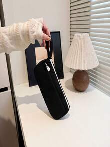 Kordfutteral, Stifteetui mit großer Kapazität, Kordstiftbox, Schul-Stiftbox, Büro-Schreibwaren-Box für Schule, Federmäppchen für Mädchen & Teenager, Kord