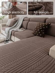 1 Vỏ bọc ghế sofa đàn hồi chắc chắn, Vỏ bọc ghế sofa phong cách Boho, Bảo vệ ghế sofa khỏi trầy xước, Giữ nguyên vị trí, Dễ giặt, Phù hợp với ghế sofa 1/2/3/4 chỗ ngồi, Dùng được cho mọi mùa - Màu Khaki - Xem 2