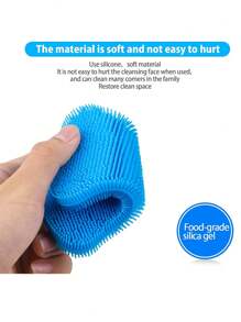 فرشاة غسيل الأطباق من السيليكون، فرشاة غسيل الأطباق ذات الوجهين، أدوات وإكسسوارات مطبخ صغيرة (طقم 3 قطع)