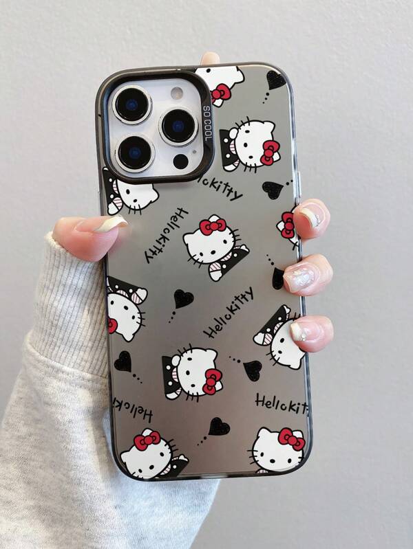 Sanrio New Cute Cat Design Phone Case Compatible With IPhone 13/11/12/13/13 Pro Max/12 Pro Max/14 Pro/14 Pro Max/15/15 Pro/16/16 Pro Max/16 Plus Protective Cover