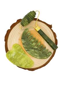 Zestaw wałków jadeitowych 1/2/3 szt./zestaw, grzebień jadeitowy do golenia, wałek jadeitowy do masażu, przeciwstarzeniowy, wyszczuplający, ujędrniający, nawilżający do twarzy i szyi, redukujący zmarszczki i obrzęki, wałek jadeitowy do masażu oczu, uroda, produkty do pielęgnacji skóry, spa, pielęgnacja ciała, narzędzia do pielęgnacji skóry, pielęgnacja twarzy, akcesoria kosmetyczne, masaż, narzędzie do masażu twarzy, wałek do masażu twarzy