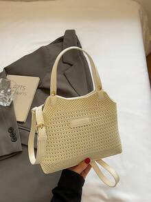 高品质时尚女士简约优雅复古手提包，适合购物、约会、通勤。时尚、优雅、简约、个性、多用途、经典，适用于通勤、办公室、约会、日常、购物、下午茶