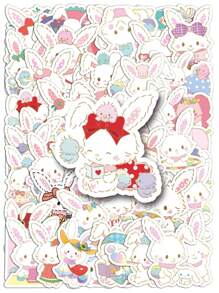 Sanrio 50pcs Officially Licensed 4-5cm Sanrio Mix Waterproof Kid-Friendly Graffiti Stickers For Laptop, Water Bottles, Bumper,Computer, Phone, Notebooks Stickers And Decals