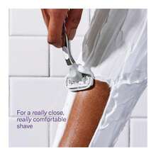 Flamingo Razors For Women, 1 Women' Razor Handle (Chrome), 5 Blade Razor For Women With Aloe And Shea Butter Glide Strips - 1個手柄+1個刀片 - 查看 5