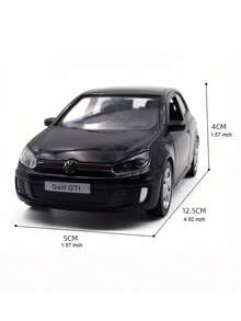 Volkswagen 1:36 Scale Diecast  Golf Model Car, Black/Blue/Silver Options, Rear-Wheel Drive, Smooth Gliding, Openable Doors, Detailed Replica, Toy For Boys & Girls, Collectible & Decor, Christmas/Halloween/Birthday Gift - Multicolor - View 3