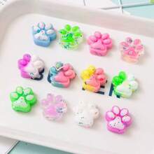 1pc Silicone Cat Paw Toys, Grape Texture, Slow Rebound, Durable, Stress Relieving For Children/Adults To Play With, Perfect For Children/Adults, Holiday/Halloween/Christmas Gifts, Available In Green, Purple, Orange, Blue, Pink