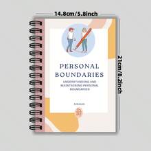 Personal Boundaries Workbook & DBT Therapy Notebook – Guided Worksheets For Anxiety, Social Skills & Emotional Regulation | Mental Health Journal For Therapists, Clients & Office Decor - A5 - View 2