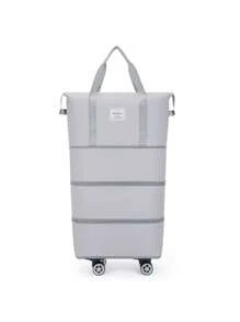 1pc Travel Luggage Bag With Wheels, Packing Bag Carry-On Tote With Zipper And Handle Foldable Storage Suitcase Moving Packaging Bag Fitness Storage Bag Durable & Lightweight,6 Colors And 3 Sizes Available - Multicolor - View 15