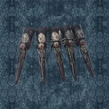 Set di 5 accessori per costumi horror di Ognissanti - Inclusi unghie finte da strega e zombie, copri-dita color carne, per provare il brivido del realismo durante il travestimento da festa