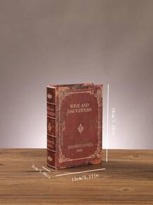 1/3pcs Vintage Faux Books, Decorative Tabletop Accents For Study, Living Room, Bedroom, Multifunctional With Storage, Stationery & Jewelry Box