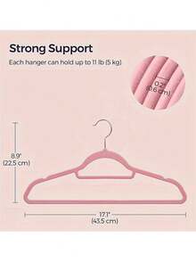 Premium Velvet Hangers 50 Pack Heavy Duty - Non-Slip - Velvet Suit Hangers Light Pink - Rose Gold Swivel Hook, Space Saving Hangera ,Suitable For Home Storage And As A Party/Holiday Gift - 粉色 - 查看 9