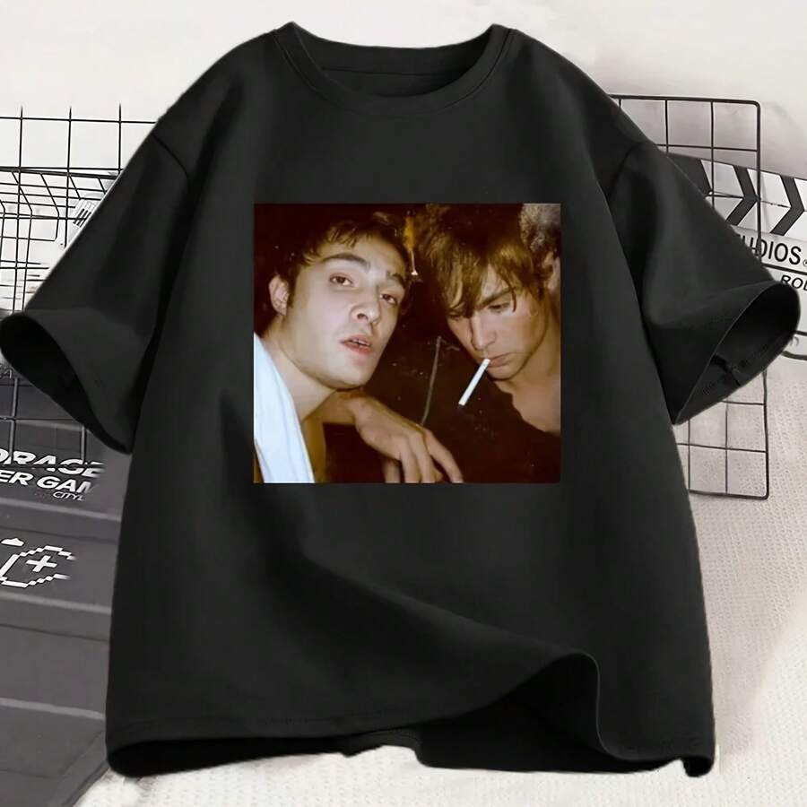 Chuck And Nate Tee Women T Shirt Vintage 90s Fashion Aesthetic Y2k T-Shirt Streetwear Clothes Camisetas - Đen 29 - Xem 1