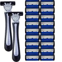 Razors, Manual Shaving Razors, 6-Layres Blade Razors, Replacement Razor Blades, Hair Care Tools, Traditional Razors For Smooth Shaving Travel