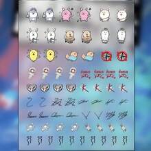 STAY 贴纸，Skzoo 浮雕贴纸/转移贴纸，表情贴纸（成员个人贴纸并非美甲贴纸！它们是转移贴纸，请参考视频了解详细使用方法）Kpop 粉丝装饰品，可爱卡哇伊自嘲熊 3D 美甲贴纸，带背胶，可用于美甲和足部装饰，可爱卡通人物，也适用于 DIY 剪贴簿贴纸、墙贴，可粘贴在任何地方 - 彩色 - 查看 7