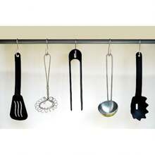 S Hooks For Hanging Plants, Clothes, S Shaped Hooks Made Of Stainless Steel, Heavy Duty S-Hooks, 20 Pack - 1 - 查看 5