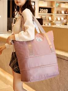 1pc Travel Luggage Bag With Wheels, Packing Bag Carry-On Tote With Zipper And Handle Foldable Storage Suitcase Moving Packaging Bag Fitness Storage Bag Durable & Lightweight,6 Colors And 3 Sizes Available - Multicolor - View 6