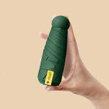 1 件迷你流行多色折叠伞便携式口袋雨伞多功能防紫外线太阳伞日常户外探险运动沙滩野餐露营遮阳伞六根铁管支撑手动开合，塑料手柄，休闲可爱的基本款式。