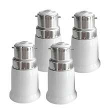 [Hot  This Season]B22 To E27 Socket Converter 4 Pack - ES Edison Screw Light Bulb Lamp Base Socket Adapter For DIY Lighting Upgrade - 預設 - 查看 1