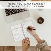 Aesthetic 2025-2026 Academic Planner - A Beautiful 7" X 10" Daily Planner For Women Or Men With Weekly &Amp; Monthly Spreads For The 25-26 School Year - Runs From July 2025 - June 2026